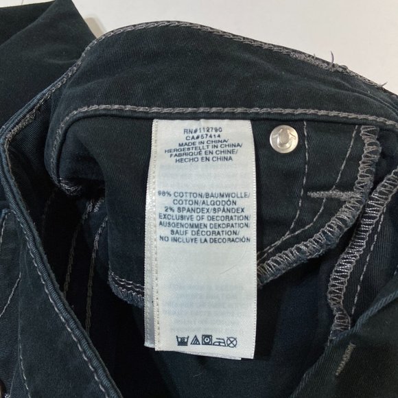 True Religion Section Women's Leggings Jeans Black - Size 30 - Picture 4 of 7
